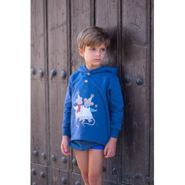 Sudadera RATONCITOS azul...