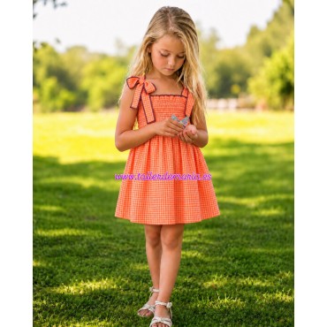 Vestido engomado vichy...