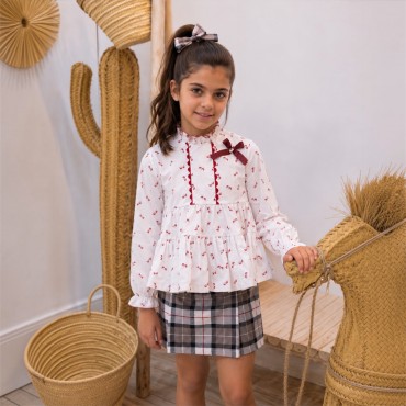 Conjunto niña camisa...