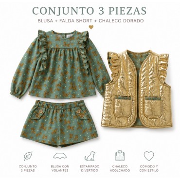 Conjunto niña BRIBON...