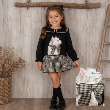 Conjunto niña SUDADERA GATO...