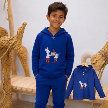 Conjunto niño sudadera oso...