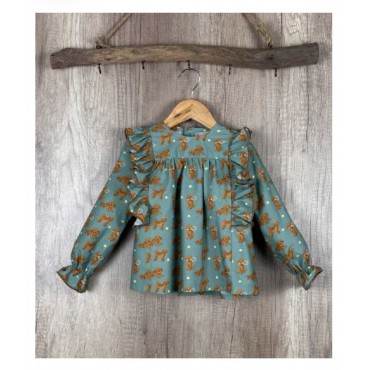 Camisa niña perros caniches...
